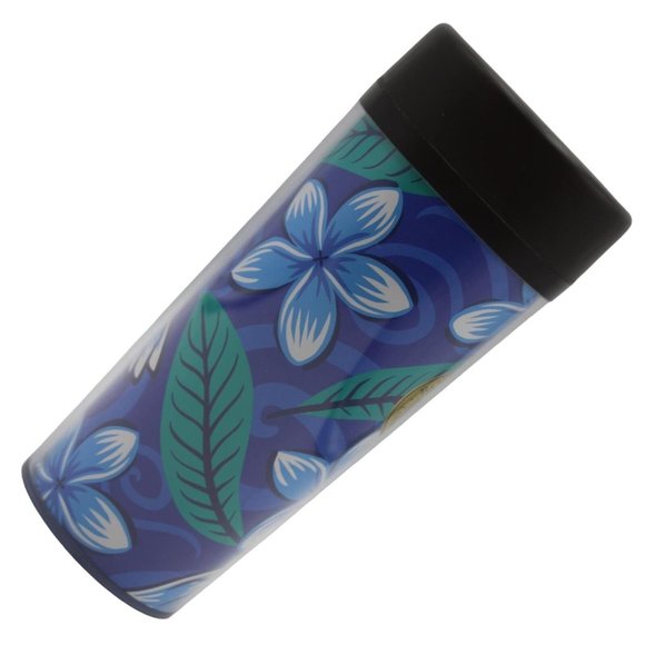 Royal Kona Coffee For Royalty Tumbler Hawaii Plumeria Blue Island Heritage 16oz - Picture 6 of 11
